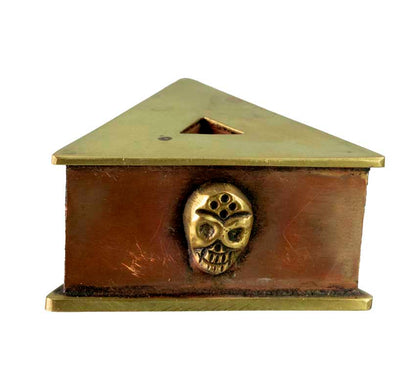 Support Phurba Vajrakila En Laiton Et Cuivre – Socle Rituel Tibétain