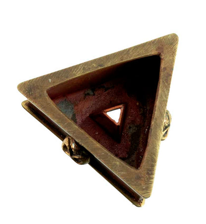 Support Phurba Vajrakila En Laiton Et Cuivre – Socle Rituel Tibétain