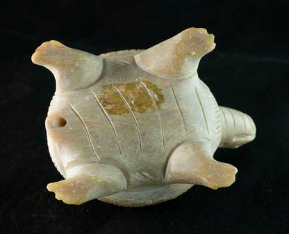 Figurine Tortue En Saponite – Statue Sculptée Faite Main D’Inde