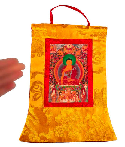 Thangka Miniature Bouddha Shakyamuni – Art Spirituel Du Népal