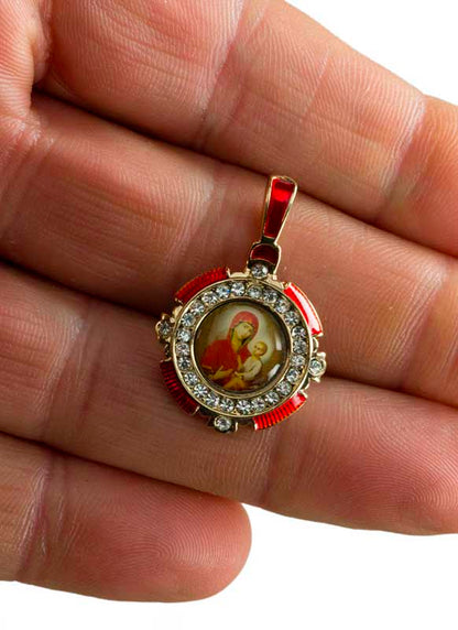 Pendentif Vierge de Kazan – icône orthodoxe en bijou chrétien de qualité