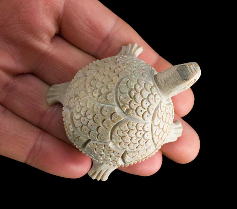 Figurine Tortue En Agate – Pierre Naturelle Faite Main Du Brésil