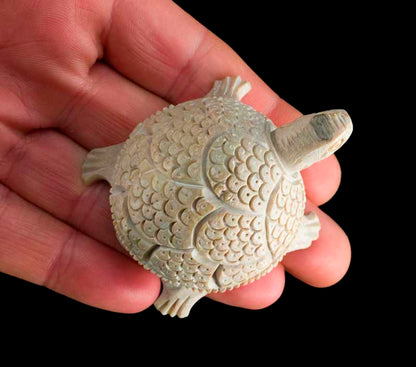 Figurine Tortue En Agate – Pierre Naturelle Faite Main Du Brésil