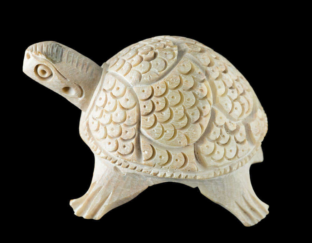 Figurine Tortue En Agate – Pierre Naturelle Faite Main Du Brésil