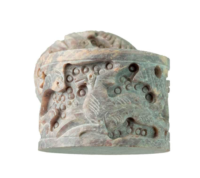 Boîte À Bijoux En Pierre Stéatite – Artisanat Indien Sculpté Animaux