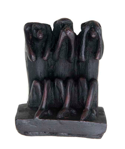 Figurine 3 Singes De La Sagesse – Résine