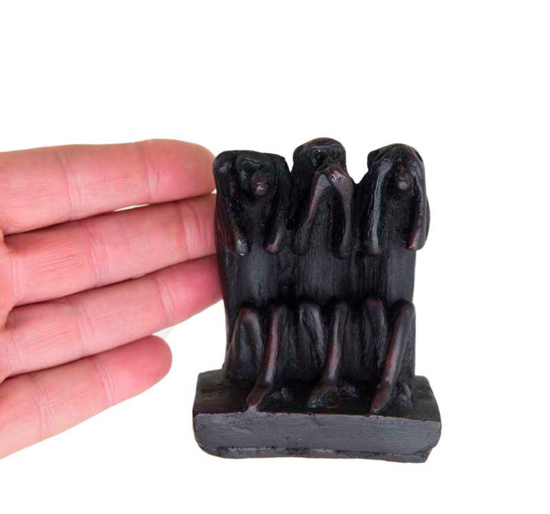 Figurine 3 Singes De La Sagesse – Résine