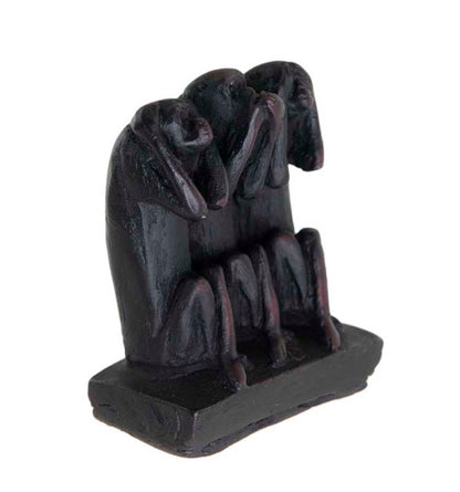 Figurine 3 Singes De La Sagesse – Résine