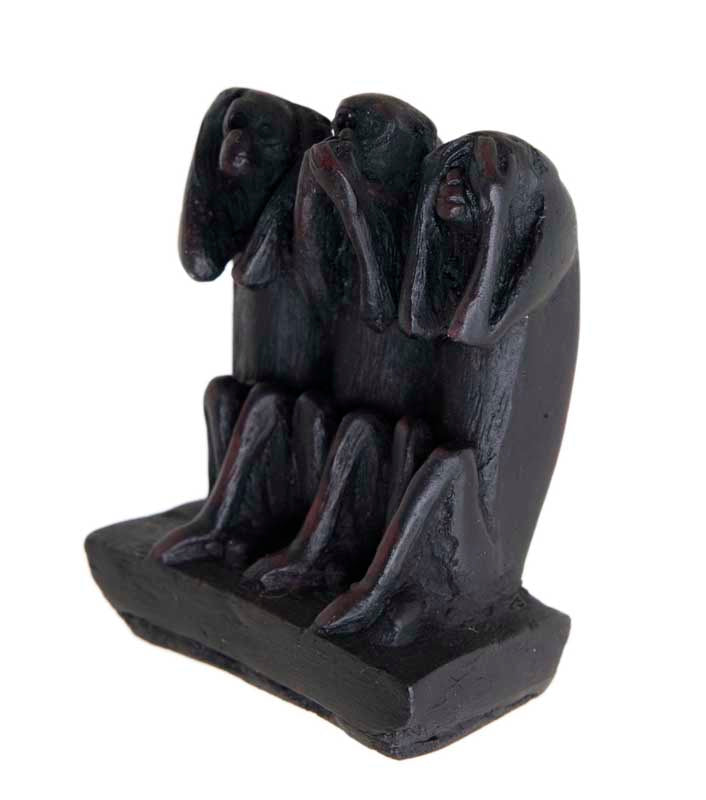 Figurine 3 Singes De La Sagesse – Résine