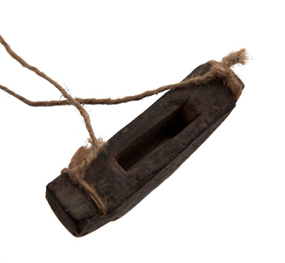 Ancienne Faucille Serpe Tibétaine en Fer et Bois – Outil Agricole de l’Himalaya