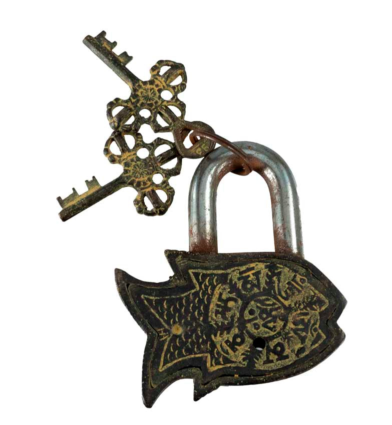 Cadenas Décoratif En Forme De Poisson En Laiton – Artisanat Du Népal