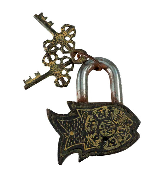 Cadenas Décoratif En Forme De Poisson En Laiton – Artisanat Du Népal