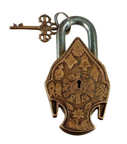 Cadenas Décoratif Bouddha Avec Mantra Bouddhiste En Laiton – Artisanat Du Népal