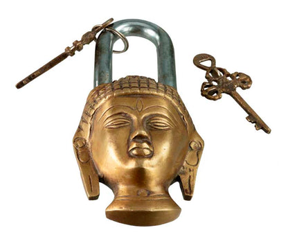 Cadenas Décoratif Bouddha Avec Mantra Bouddhiste En Laiton – Artisanat Du Népal