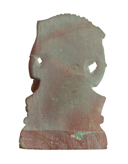 Statuette Ganesh En Pierre Ollaire – Artisanat Indien De Varanasi