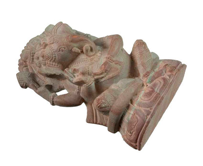 Statuette Ganesh En Pierre Ollaire – Artisanat Indien De Varanasi