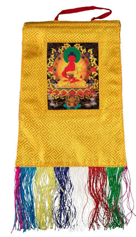 Thangka Miniature Bouddha Amitabha – Art Spirituel Du Népal