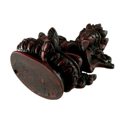 Statuette Bouddhiste Tara Verte En Résine Bordeaux – Artisanat Du Népal
