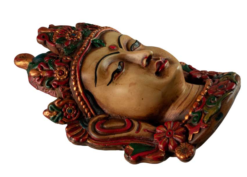 Statue Murale Bouddhiste Tara En Résine Beige – Symbole De Compassion Et De Sagesse