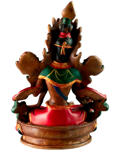 Statue Bouddhiste Tara Verte En Résine – Symbole De Méditation Et De Compassion