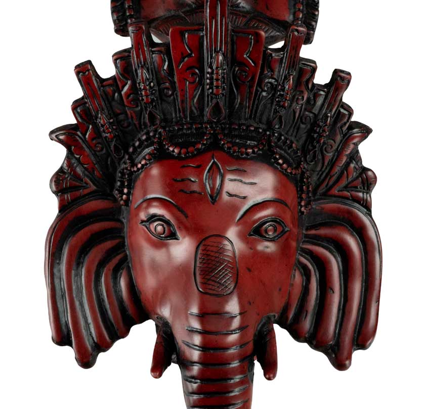 Décoration Murale Ganesh En Résine – Artisanat Népalais