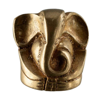 Statuette Ganesh en Laiton – Petite Sculpture Hindoue