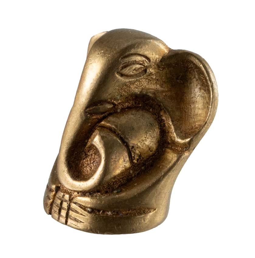 Statuette Ganesh en Laiton – Petite Sculpture Hindoue