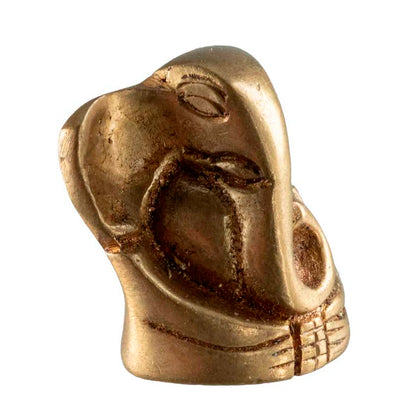 Statuette Ganesh en Laiton – Petite Sculpture Hindoue