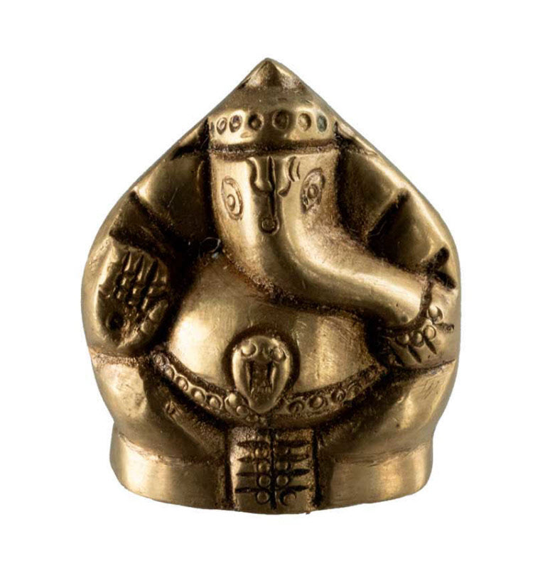 Statuette Ganesh en Laiton – Petite Statue Hindoue de Ganesh