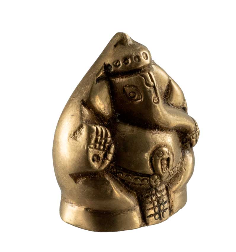 Statuette Ganesh en Laiton – Petite Statue Hindoue de Ganesh
