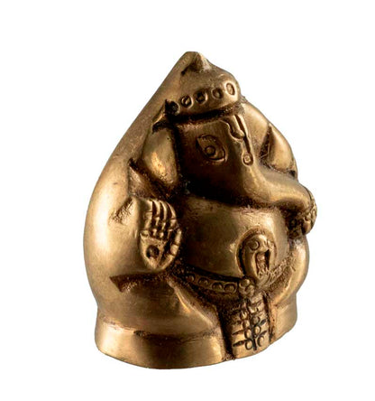 Statuette Ganesh en Laiton – Petite Statue Hindoue de Ganesh
