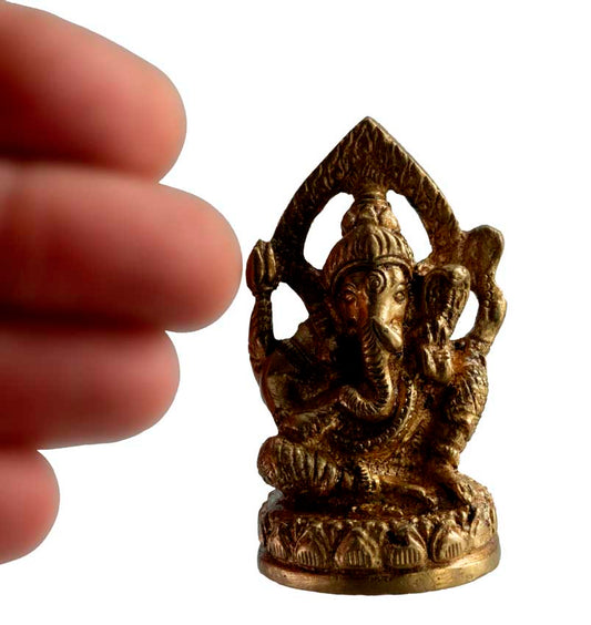 Statuette Ganesh en Laiton – Statue Hindoue de Ganesha