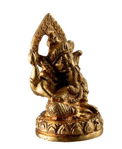 Statuette Ganesh en Laiton – Statue Hindoue de Ganesha