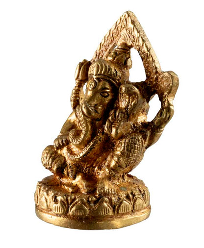 Statuette Ganesh en Laiton – Statue Hindoue de Ganesha