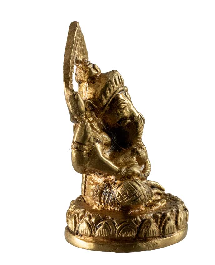 Statuette Ganesh en Laiton – Statue Hindoue de Ganesha