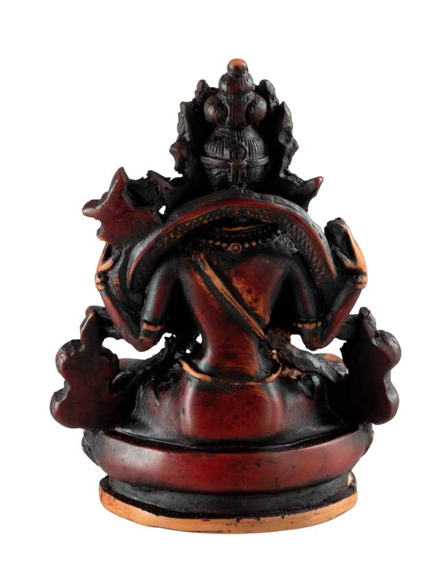 Statue Chenrezig en Résine Bicolore – Artisanat Bouddhiste du Népal