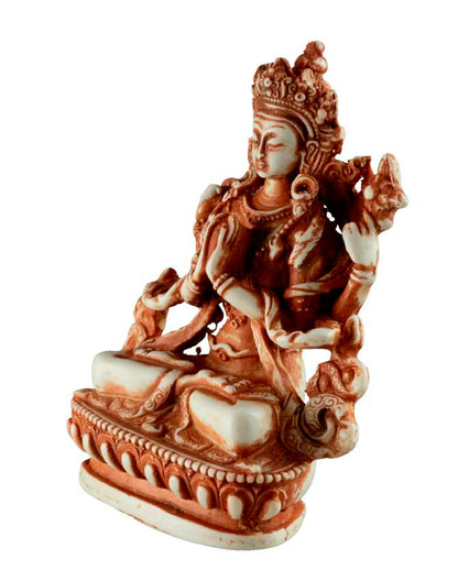 Statue Chenrezig en Résine Patinée – Avalokiteshvara Bouddhiste du Népal