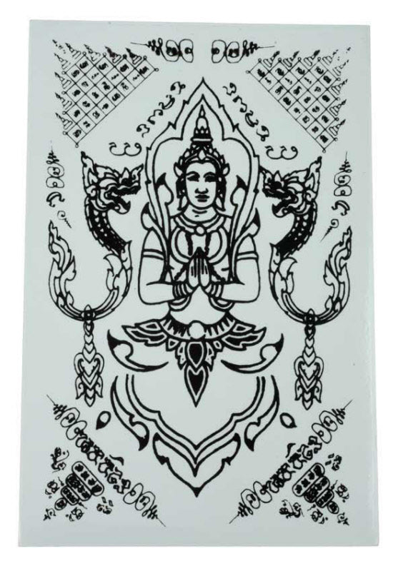 Stickers Bouddha Thaïlande – Autocollant Sak Yant en Vinyle Transparent