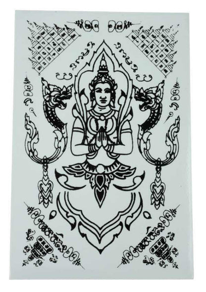Stickers Bouddha Thaïlande – Autocollant Sak Yant en Vinyle Transparent