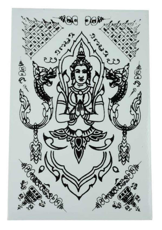 Stickers Bouddha Thaïlande – Autocollant Sak Yant en Vinyle Transparent