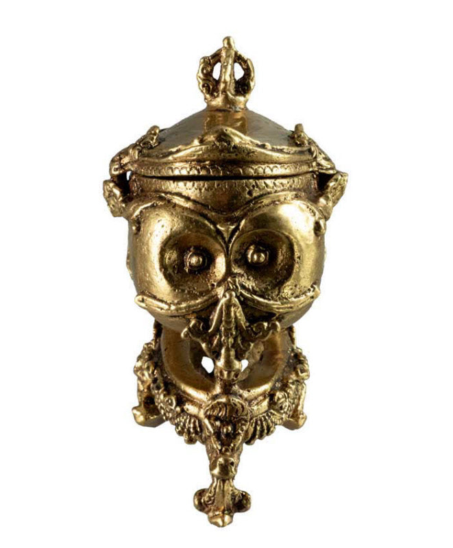 Kapala Tibétain en Laiton – Coupe Rituelle Bouddhiste Tantrique