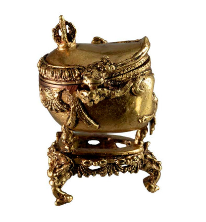 Kapala Tibétain en Laiton – Coupe Rituelle Bouddhiste Tantrique