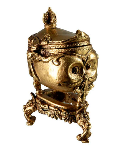 Kapala Tibétain en Laiton – Coupe Rituelle Bouddhiste Tantrique