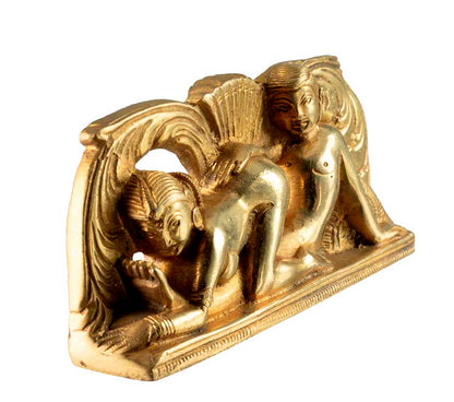 Statuette Kamasutra En Laiton – Sculpture Artisanale Indienne