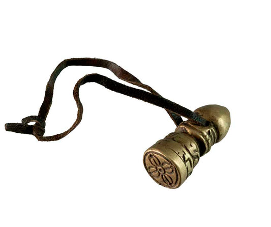 Sceau bouddhiste Vajra en bronze tibétain – Symbole de protection et de sagesse