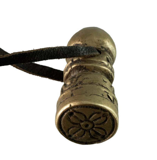 Sceau bouddhiste Vajra en bronze tibétain – Symbole de protection et de sagesse