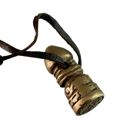 Sceau bouddhiste Vajra en bronze tibétain – Symbole de protection et de sagesse
