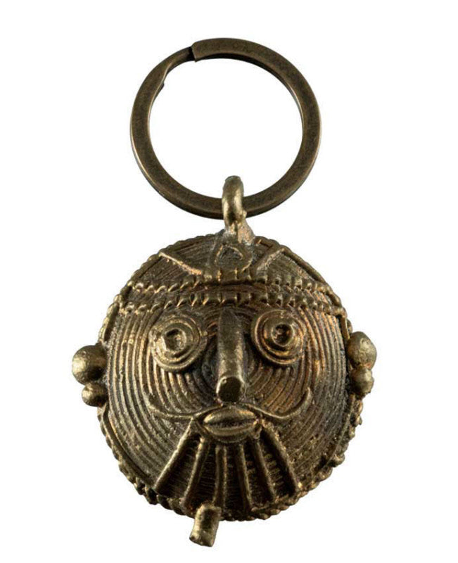 Porte-Clés Original Ethnique – Artisanat Indien en Laiton
