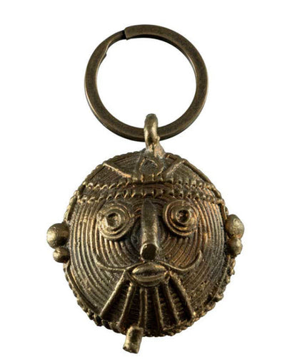 Porte-Clés Original Ethnique – Artisanat Indien en Laiton
