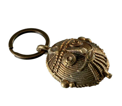 Porte-Clés Original Ethnique – Artisanat Indien en Laiton